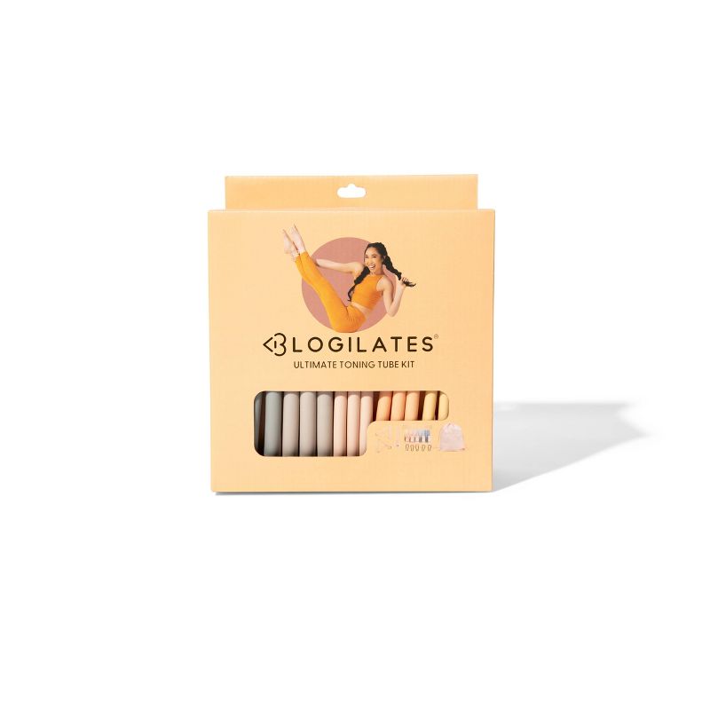 Blogilates Ultimate Toning Tube Kit: TPE Resistance Bands for Legs, Arms, Glutes