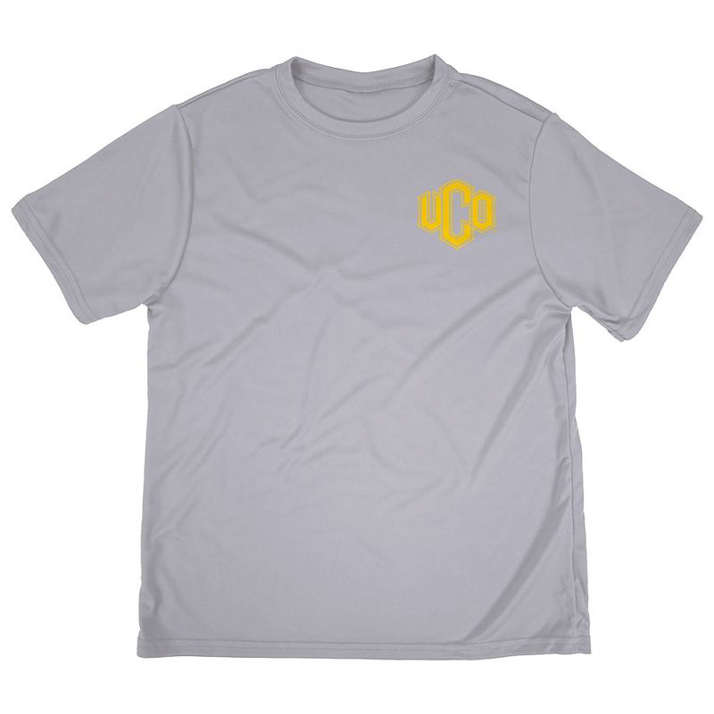 Boys' University of Central Oklahoma Sport T-Shirt Left Chest Logo Athletic Heather X Small