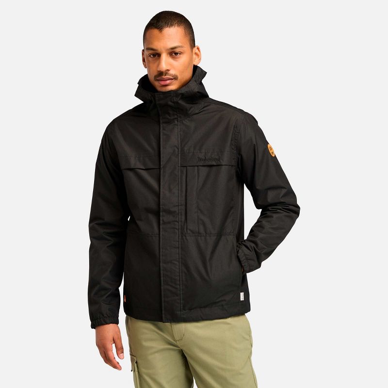 Timberland Men's Benton Waterproof Shell Jacket, Black, Medium