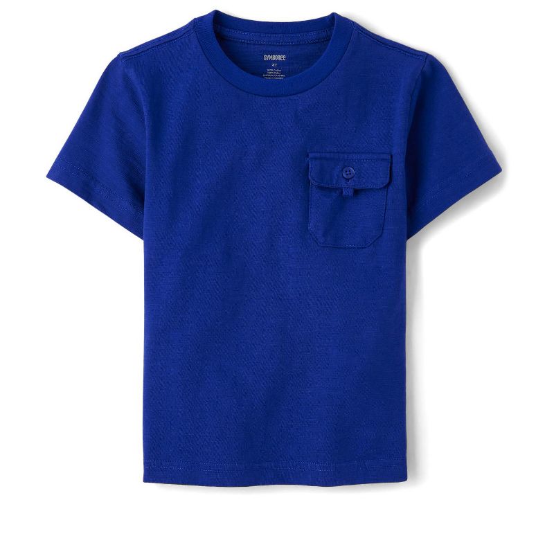 Gymboree Boys Short Sleeve Pocket Top - Little Essentials Blue 12
