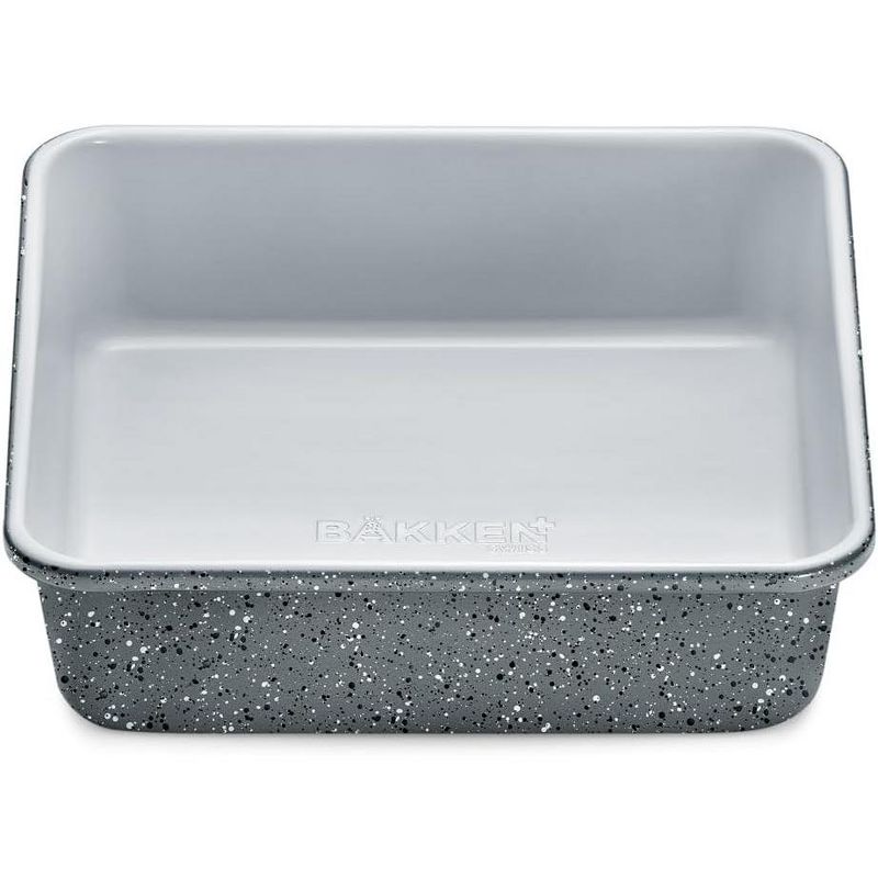Bakken Swiss Square Cake Pan - Aluminized Steel, Ceramic Non-Stick Coating - Marble