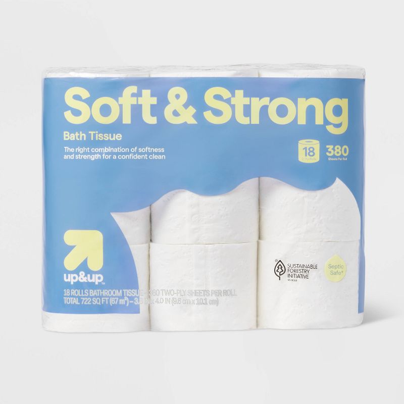 Soft & Strong Toilet Paper - 18 Rolls - up&up™