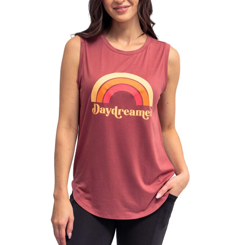 FITKICKS Women's Optimist Active Lifestyle Tank Top Clay, Small