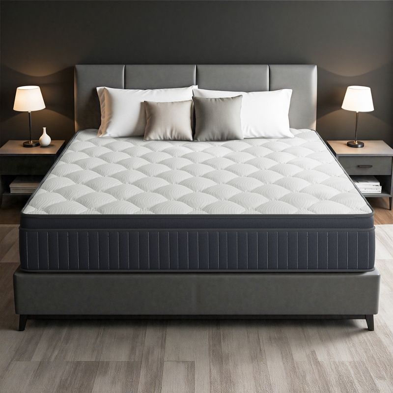 Swedrea Hybrid Mattress Medium Cooling Gel Memory Foam 10 inch with CertiPUR-US and Oeko TEX Certified, Full