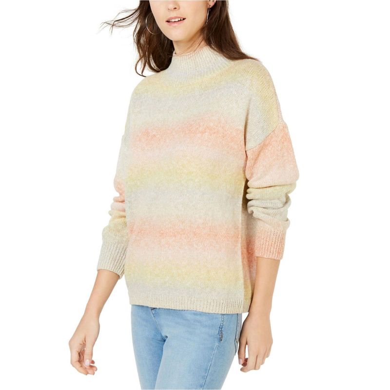 I.N.C International Concepts Womens Ombre Pullover Sweater, orange, X-Large