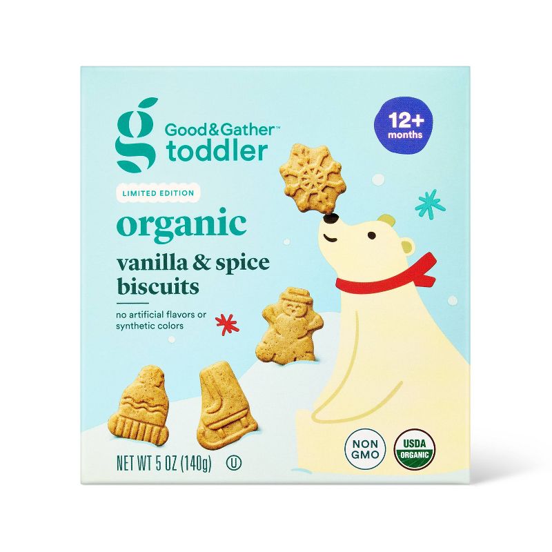 Organic Vanilla & Spice Toddler Biscuits - 5oz - Good & Gather™