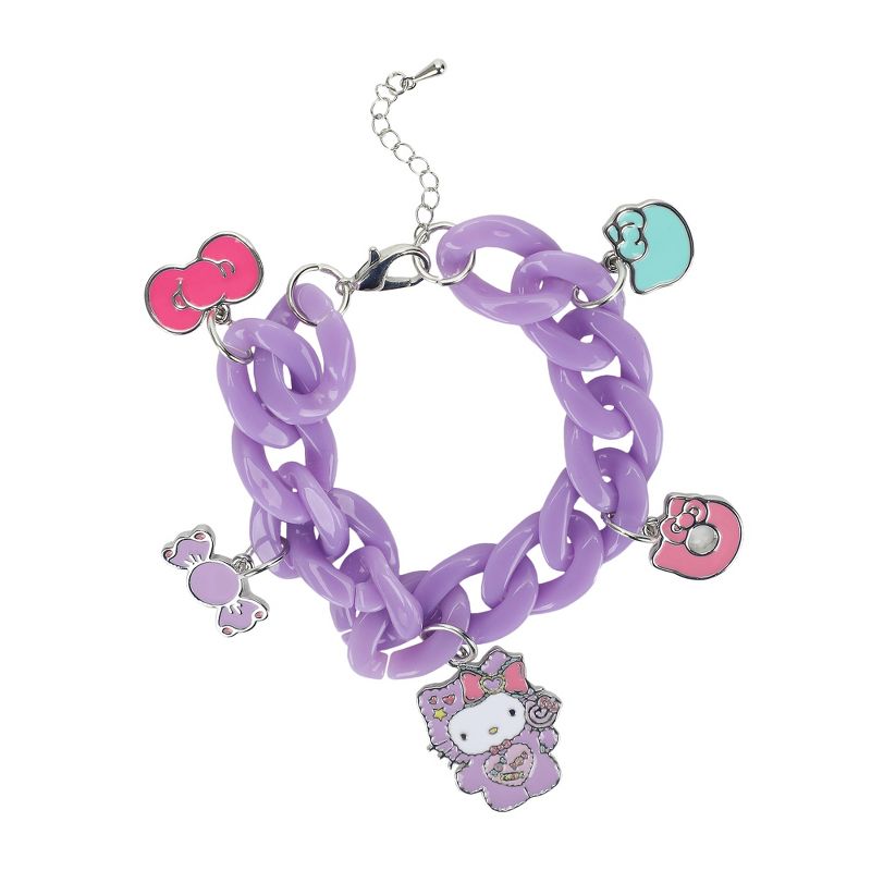 Hello Kitty & Friends Purple Bracelet With Character & Bow Charms
