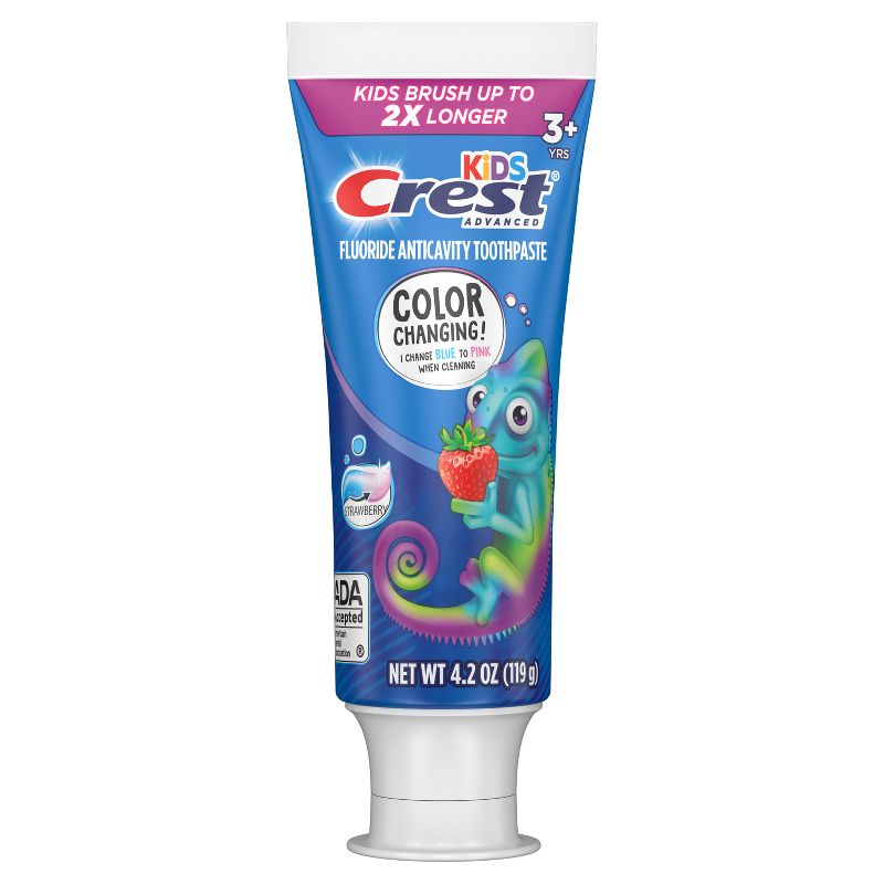 Crest Kids' Advanced Color Changing Toothpaste - Strawberry - 4.2oz