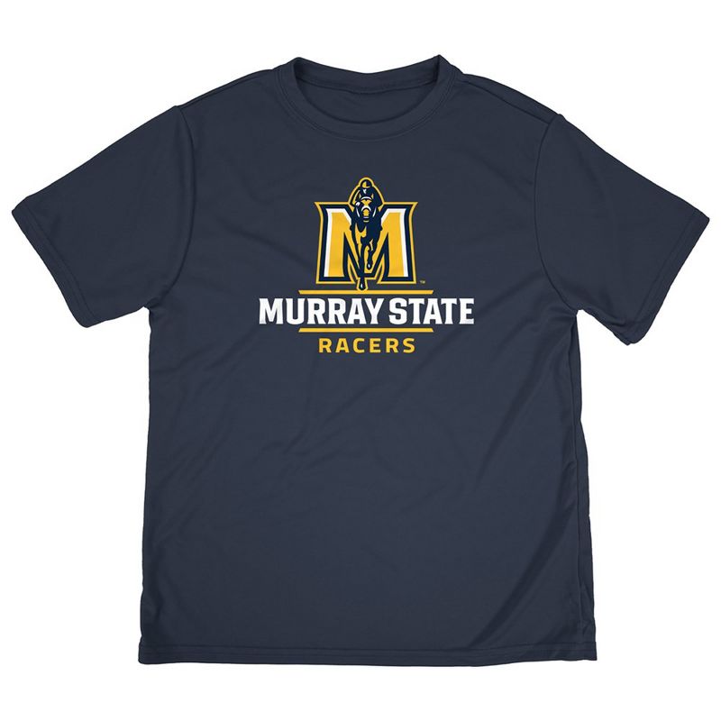 Boys' Murray State University Sport T-Shirt Primary Logo Navy Small