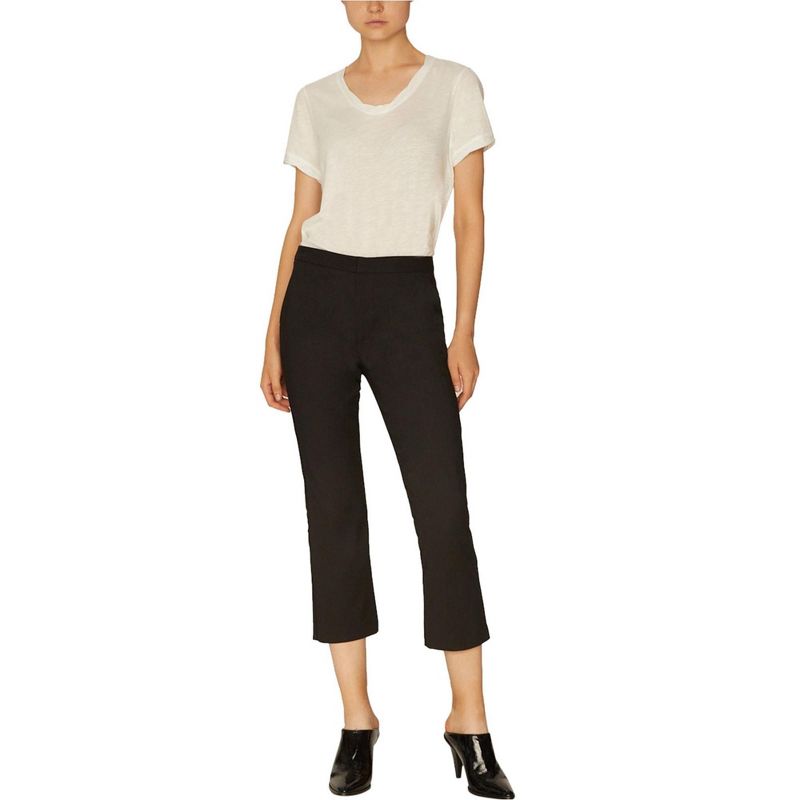 Sanctuary Clothing Womens Cropped Kick Casual Trouser Pants, black, 32