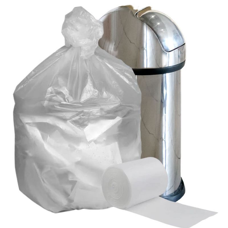 Plasticplace 55-60 Gallon Clear High Density Bags, 22 Microns, 38'' x 60'' (100 Count)