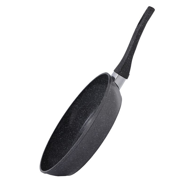 Lorren Home Trends 10" Ceramic Coated Fry Pan, Heat-resistent Handle, PFOA Free, Easy to Clean, Induction Compatible, Dark Grey