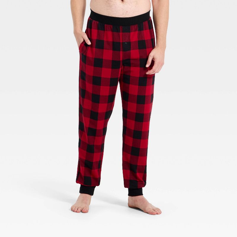 Men's Knit Jogger Pajama Pants - Goodfellow & Co™ Red L