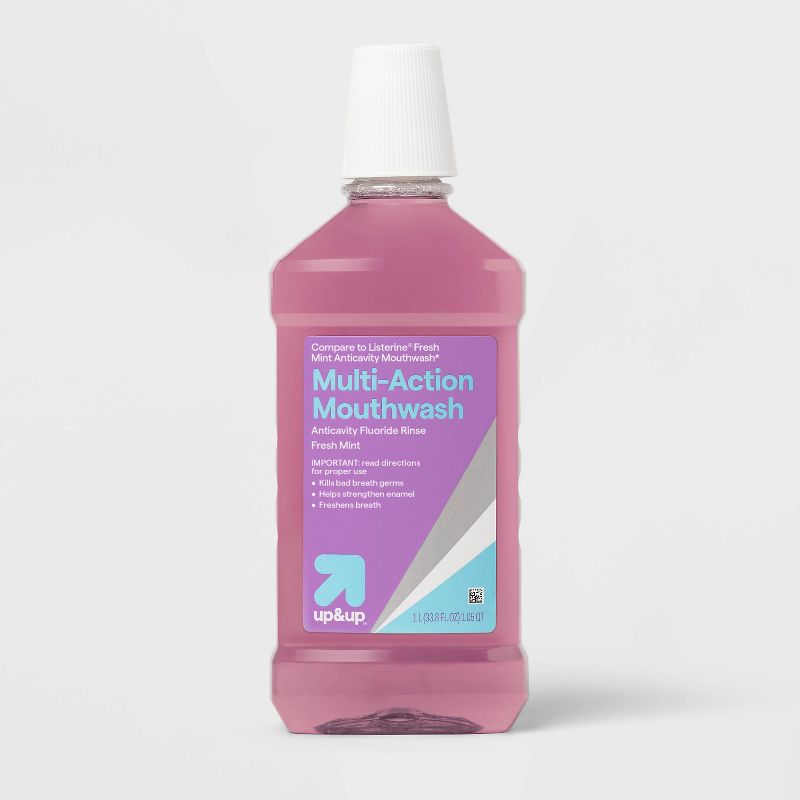 Anticavity Fluoride Mouth Rinse - Eucalyptus Mint - 33.8 fl oz - up&up™