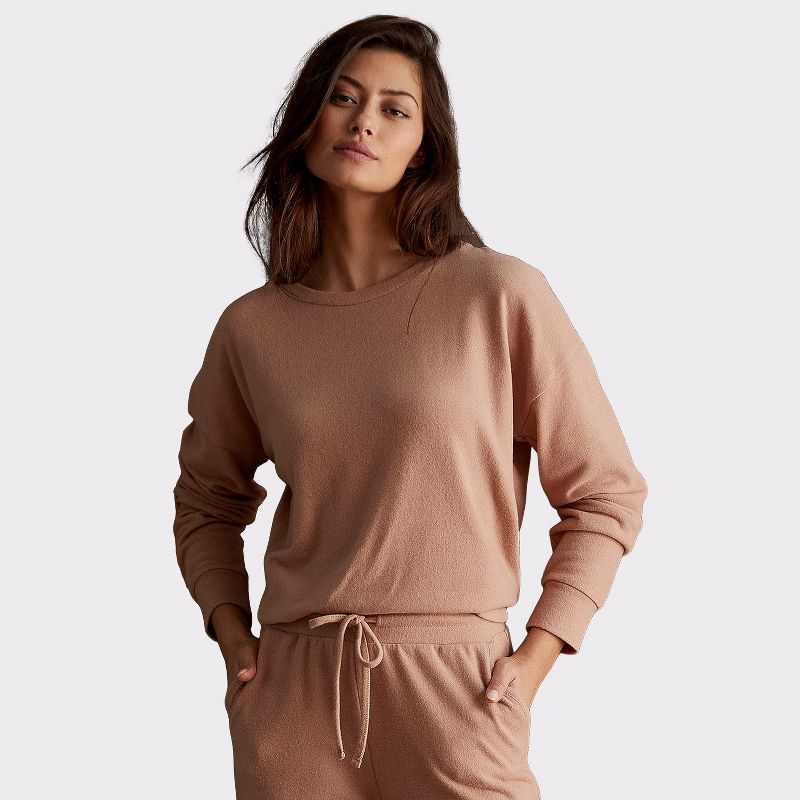 Women's Casual Sweater - LASCANA - Taupe Solid 4/6