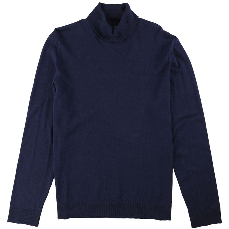 Alfani Mens Turtleneck Pullover Sweater, ink, Large