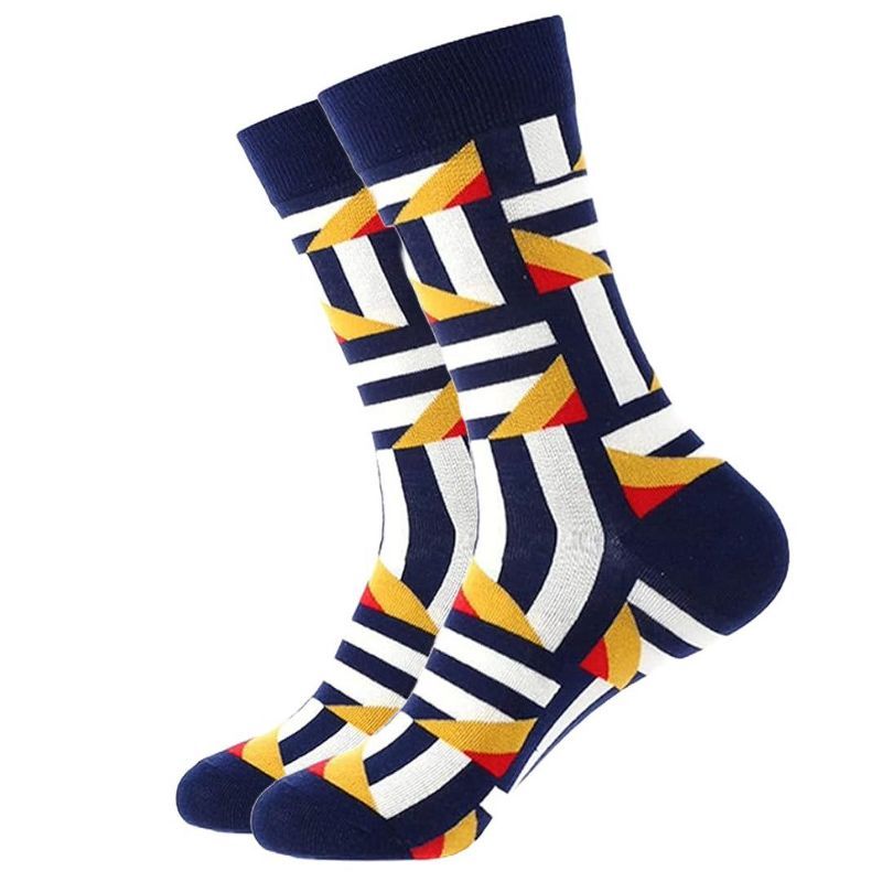 Zig-Zag Stripes Socks from the Sock Panda (Men's Sizes, Adult Large)