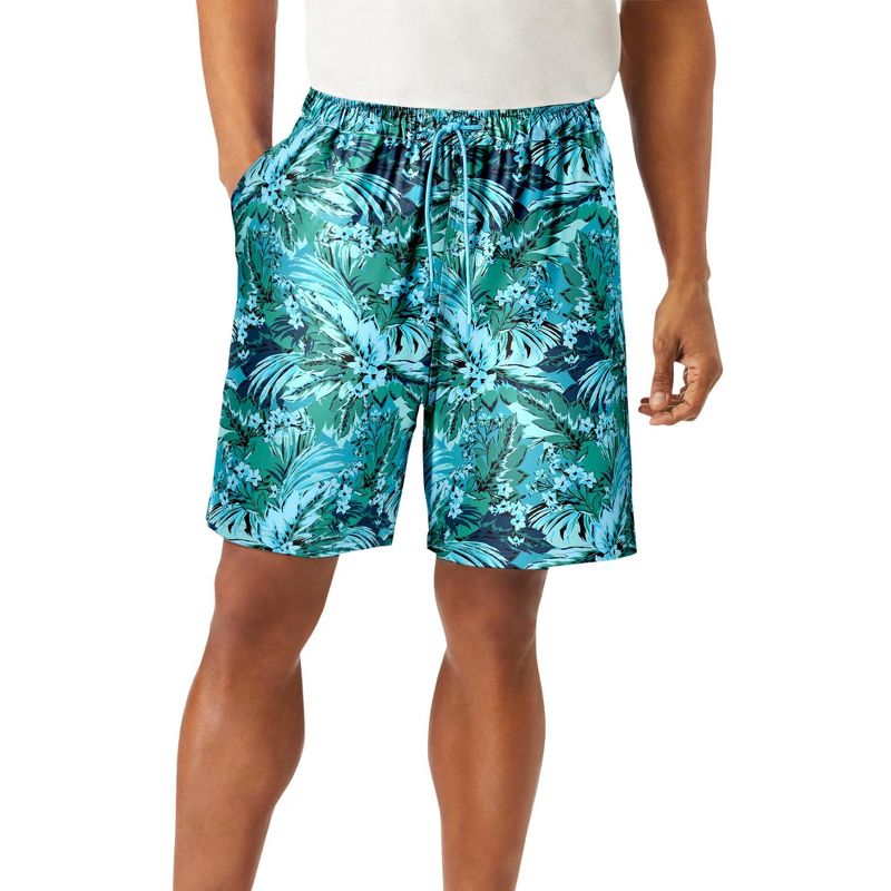 KingSize 5" Swim Shorts With Super Stretch Liner - XL, Hawaiian Tropic
