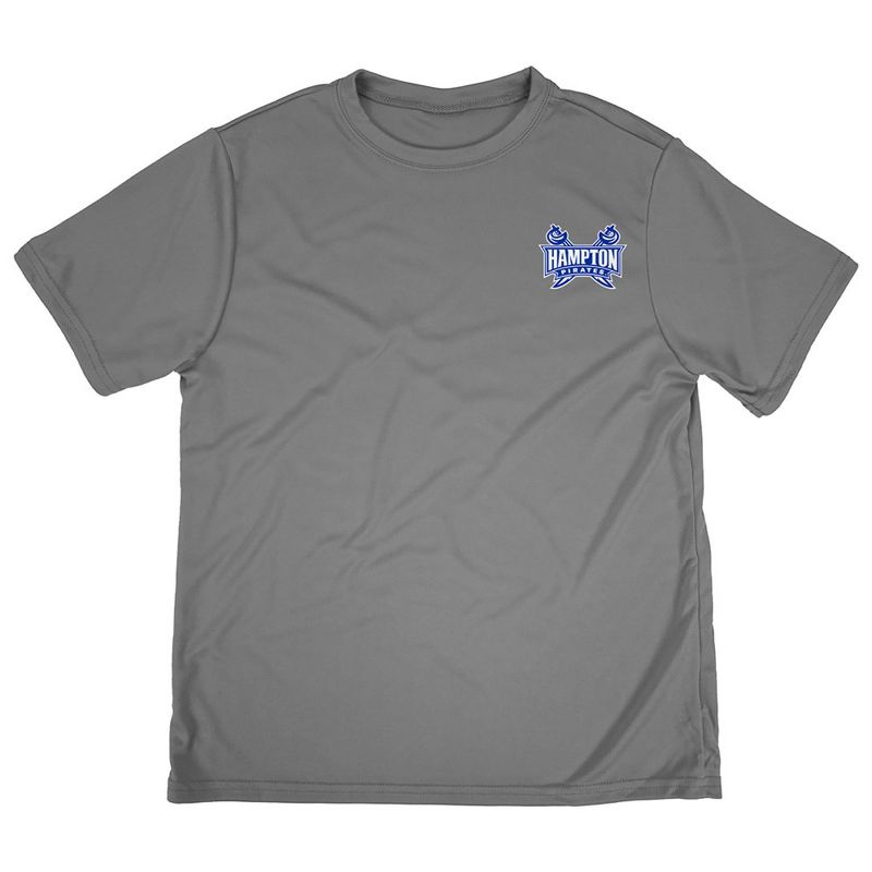 Boys' Hampton University Sport T-Shirt Left Chest Logo Charcoal Large